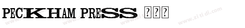 Peckham Press字体转换